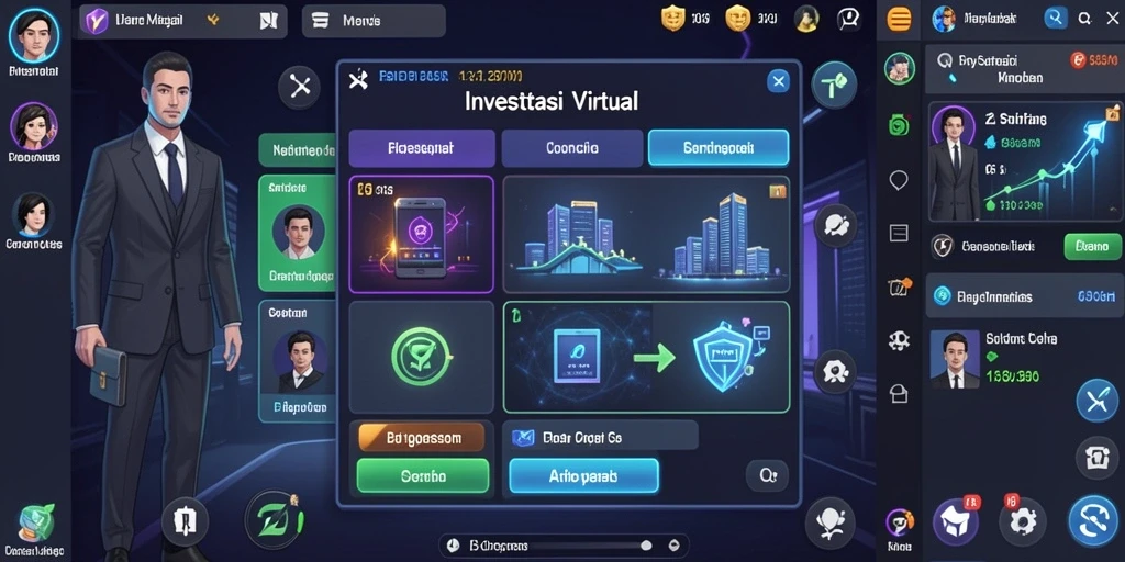 Screenshot menampilkan level pertama dari VIRUS88 yang penuh warna.