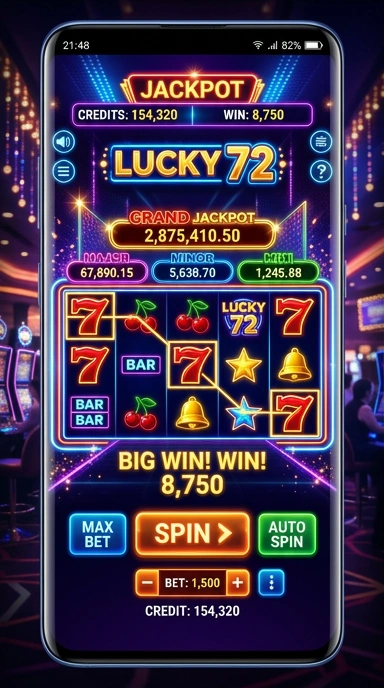 Pratinjau antarmuka lucky72 — aplikasi APK resmi Android v4.1.9